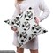 Ambesonne Soccer Fabric by the Yard, Cartoon Football Mascot with Happy Funny Face Expression Sports Game Play, Decorative Fabric for Upholstery and Home Accents, Black White Yellow
